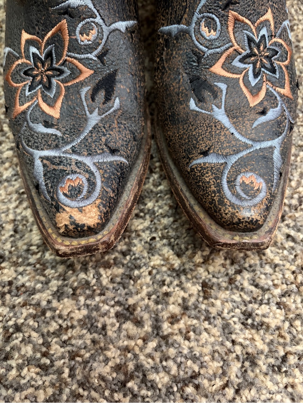 Rocky Brand Handhewn Boots- Floral Embroidered - Picture 8 of 9